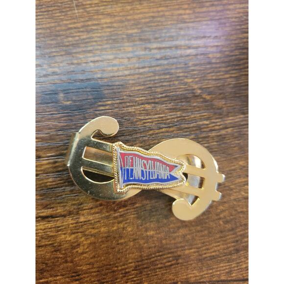 Vintage Pennsylvania Money Clip Gold toned - Picture 2 of 4